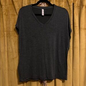 Latched Mama Charcoal V-Neck Nursing Tee